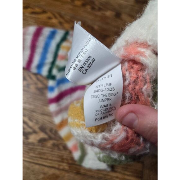 MOTHER The Biggie Jumper Sweater.Pocket Full of Rainbows. Size Small. - Picture 7 of 7